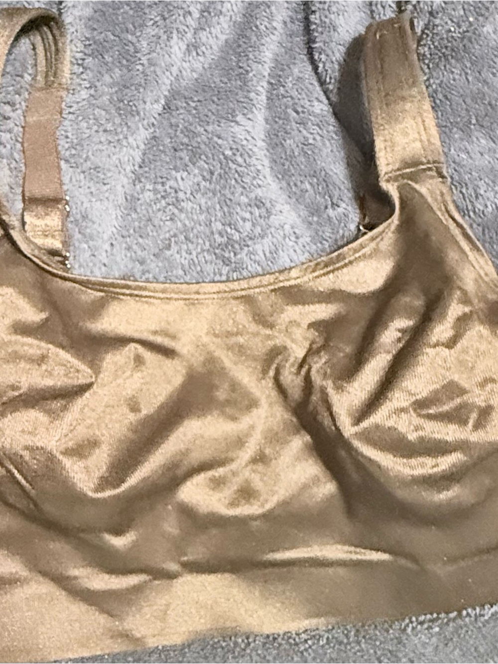Ruby Ribbon Shimmery Champagne Wireless Bralette